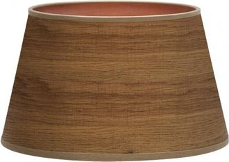 Fabrilamp Pantalla Salma E27 Madera Oscura 45dx35dx30h Conica Abierta