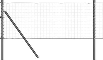 vidaXL Vidaxl - Fence Post 26 pcs Grey 3.2 x 3.2 x 80 cm Steel