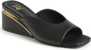 New York & Company Malany Wedge Slide Sandal in Black at Nordstrom Rack, Size 6.5