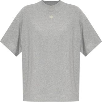 Palm Angels Camiseta con logo - Tops - Mujer - Gris - XS