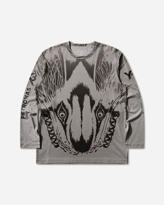 Yohji Yamamoto Mercedes-AMG Wolf Graphic Long Sleeve T-Shirt Black