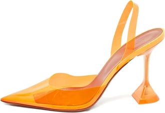 Amina Muaddi Pumps a punta - Arancione