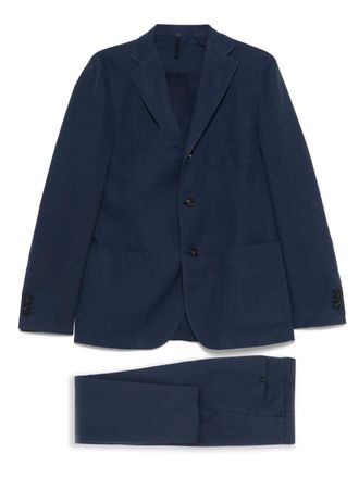 Incotex Pak met enkele rij knopen - Blauw