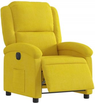 vidaXL Vidaxl - Sillón reclinable eléctrico de terciopelo amarillo