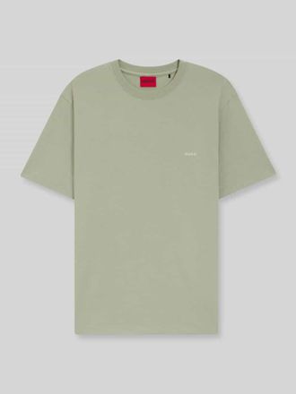 HUGO BOSS Relaxed Fit T-Shirt mit R&uuml;ckenprint in Hellgruen, Gr&ouml;&szlig;e XXL