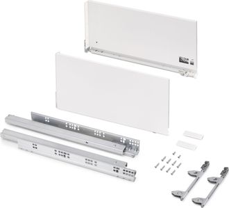 Emuca Caj&oacute;n Exterior Vertex 3d 60kg De Altura 242mm, Profundidad 500mm, Acero, Pintado Blanco - Emuca