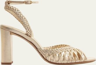 Alexandre Birman Agatha 90 Leather Sandals