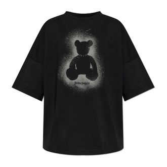 Palm Angels T-Shirts, male, Black, Size: XS Logo-Printed T-Shirt