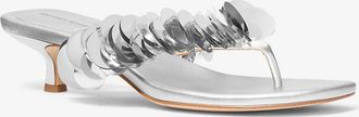 Michael Kors Loretta Sequin Embellished Metallic Sandal