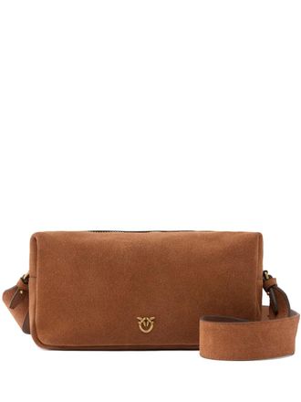 Pinko Crossbodytas met antiek-gouden logo - Bruin