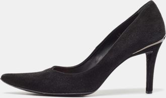 Tod's Tods Black Suede Pointed Toe Pumps