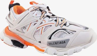 Balenciaga Womens Sneakers Track Mesh And Nylon White Rubber Trainers