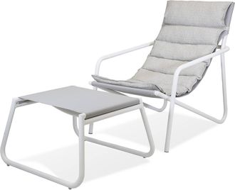 OEM Tumbona De Jard&iacute;n Con Reposapi&eacute;s Coast Zumm, Aluminio Blanco, Homms