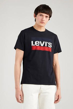 Levi's Camiseta gr&aacute;fica de deporte - Hombre - 2XL - Negro / Stonewashed Black