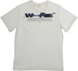 Off-white Boys T-Shirt Kids White Cotton T-Shirts And Polos