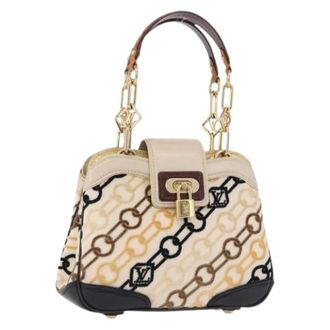 Louis Vuitton Pre-owned Monogram Canvas Hand Bag - Dames - Pre-owned - Beige - Maat: ONE Size Leer