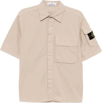 Stone Island Camicia Supima - Marrone