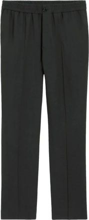 Ami Broeken, Heren, Grijs, S, Rechte broek met elastische taille