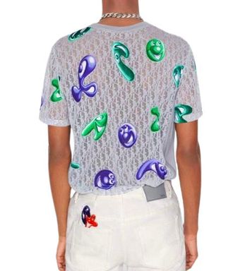 Dior x Canada Goose Sheer Monogram T shirt Unisex Size M