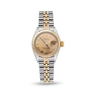 Rolex Pre-owned Rolex Datejust Automatic Chronometer Champagne Dial Ladies Watch 179173 CRJ