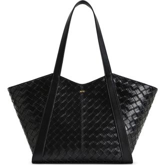 JW PEI Large Kiana Woven Tote in Black at Nordstrom