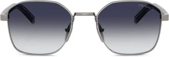 Prada Occhiali da sole geometrici - Grigio