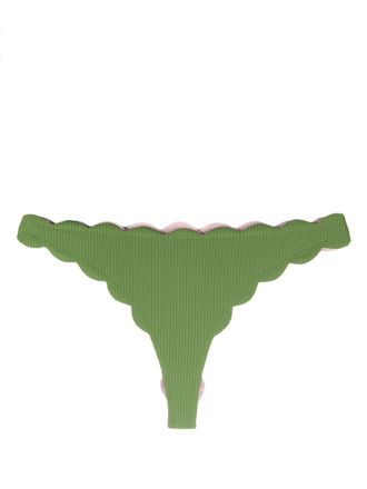 Marysia Swim Bikinislip met gewelfde afwerking - Groen