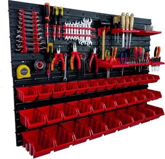 OEM Tablero De Herramientas Para Taller De 115x78 Cm + 34 Bandejas