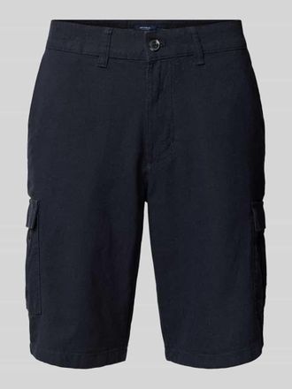 Mc Neal Regular Fit Leinenshorts mit Cargotaschen in Marine, Gr&ouml;&szlig;e XS