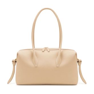Yuzefi Dames, Tassen, Beige, Maat: ONE Size Leer