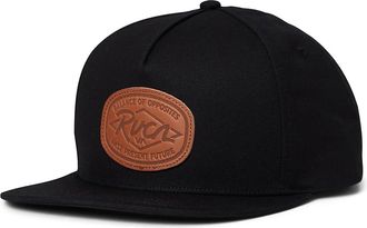 Rvca Ranch Seal Snapback Traditional Mens Hats Black, Cotton