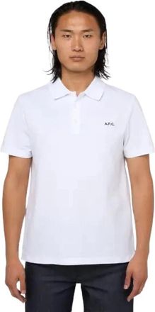 A.P.C. Standard Polo Shirt - Heren - Polos - Wit - S - Katoen - Tops