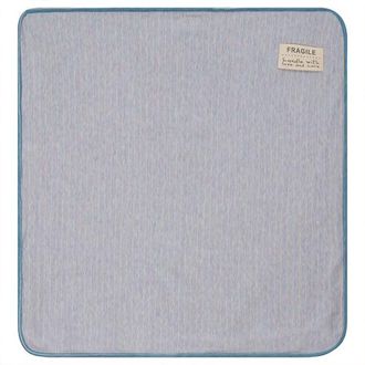 Fragile Stripe Stretch Knit Blanket in Ocean at Nordstrom