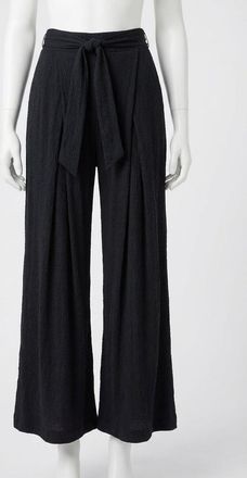 Z Supply Isla Pucker Knit Pant In Black
