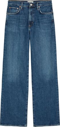 A Gold E Agolde Harper Long Straight-leg Jeans - Dark Blue - 27 (W27 / UK8-10 / S)