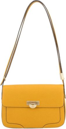 Pourchet Grand Sac port&eacute; travers - Dames - Schoudertassen - Geel - ONE Size - Leer - Tassen