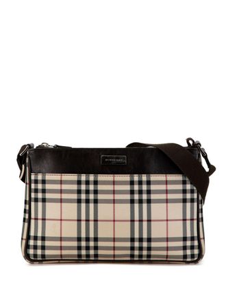 Burberry 2000-2017 House Check Canvas crossbodytas - Bruin