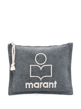 Isabel Marant Netia clutch - Grijs