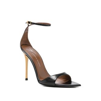 Giuseppe Zanotti Black Ankle-strap Heels