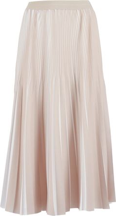 PESERICO Pleated Midi Fitted Skirt
