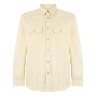 Diesel Casual Shirts, male, Beige, Size: 2XL Long-sleeve Shirt