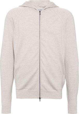 John Smedley merino zipped hoodie - men - Merino - S - Neutrals