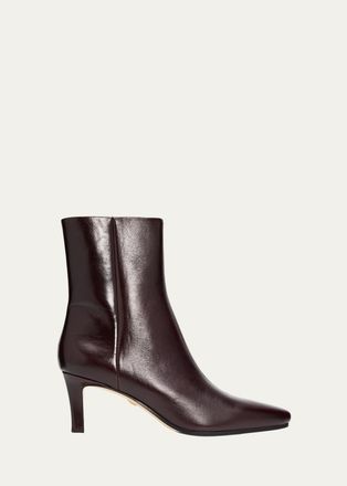Veronica Beard Agnes 65MM Leather Ankle Boots