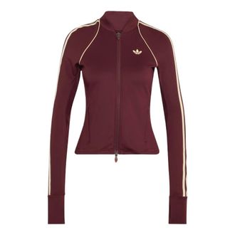 adidas (WMNS) adidas Originals Sport Superstar Midlayer Shirt Asia Sizing Maroon KT7027