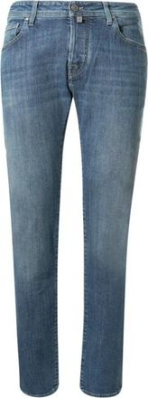 Jacob Cohen Nick Slim Jeans - Heren - Slim Fit Jeans - Blauw - W37 - Katoen - Jeans