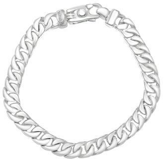Pompeii3 Mens Curb Link 14k Gold (34gram) or Platinum (55gram) 7.5mm Bracelet 8.5