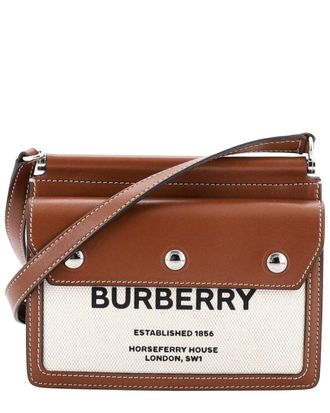 Burberry Logo Title Pocket Crossbody Bag And Mini (Authentic Pre-Loved)