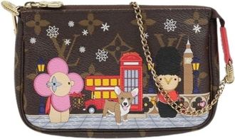Louis Vuitton Pre-owned Mini Bags, female, Multicolor, Size: ONE SIZE Pre-owned Mini Pochette Accessoires Chain Pouch