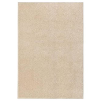 vidaXL Alfombra De Pelo Corto Beige 160x230 Cm Vidaxl