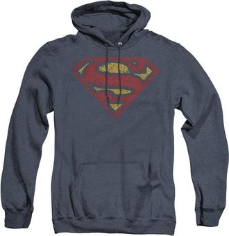 Gildan Superman Crackle S Adult Heather Hoodie / Hooded Sweatshirt